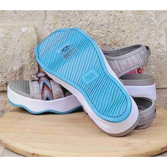 MUK LUKS Roller Derby Clay Multi Color Adjustable Strap Sandal Size 9 NEW - Picture 6 of 6